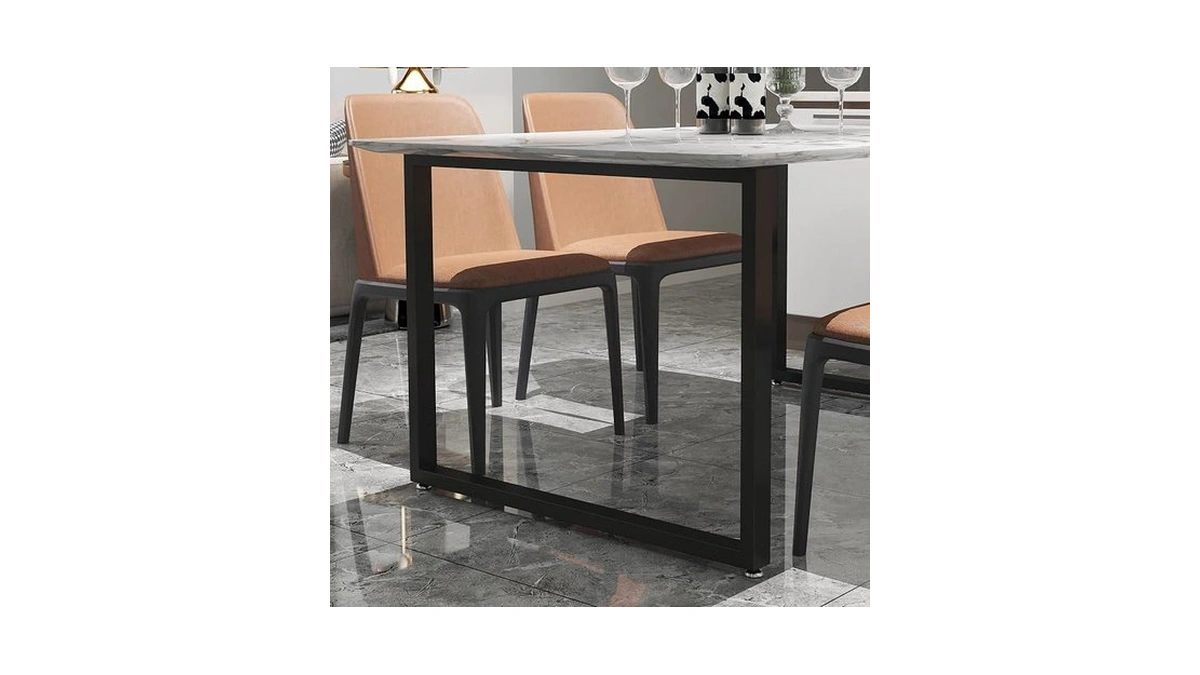 Homekayt Desk Legs Set Of 2 Metal Table Legs 28