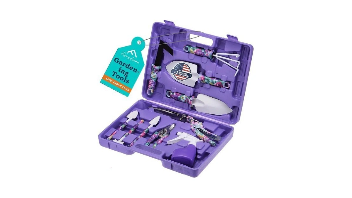 Apsaras Usa Gardening Tools, 10 Pieces Gardening Tool Set With