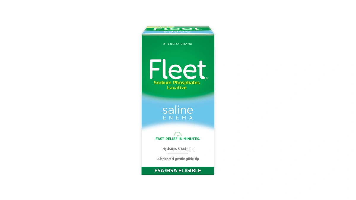 Fleet Laxative Saline Enemas For Constipation Relief For Adults, Fast