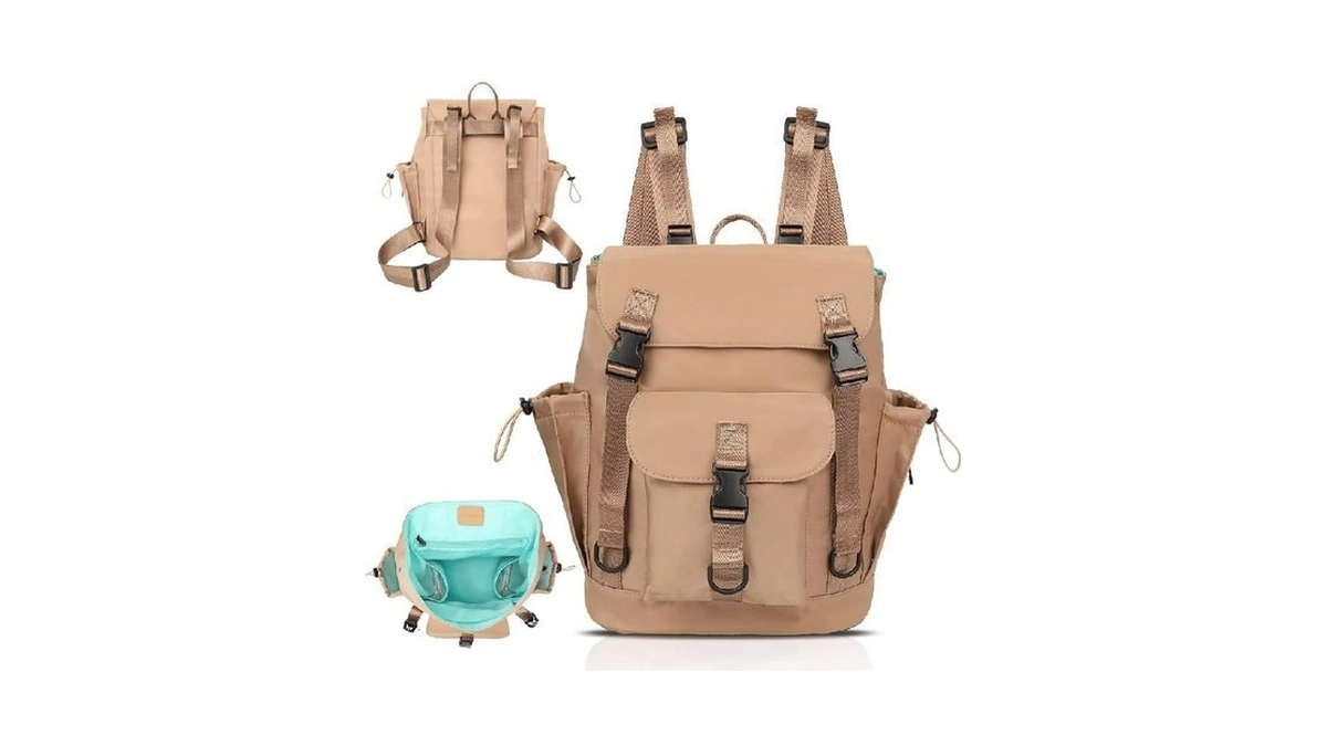 Mominside Diaper Bag Backpack With Large Wet Pocket, Baby Diaper