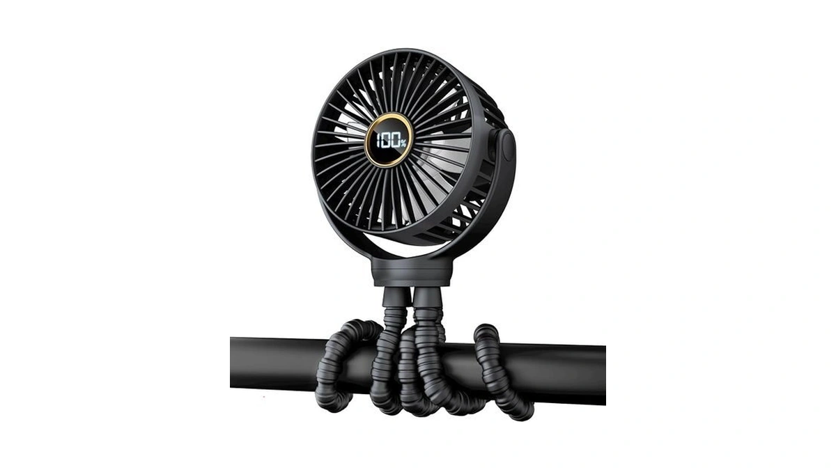 Portable Stroller Mini Fan, Small Rechargeable Personal Fan, Baby Travel
