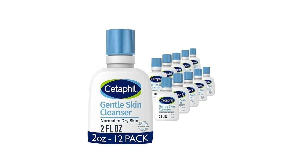 Cetaphil Gentle Cleanser, Hydrating Face Wash, Travel Size, 2 Fl