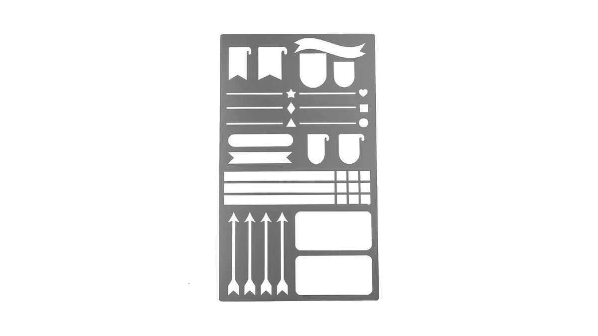 Ucec Metal Stencils For Bullet Journal & Wood Burning For