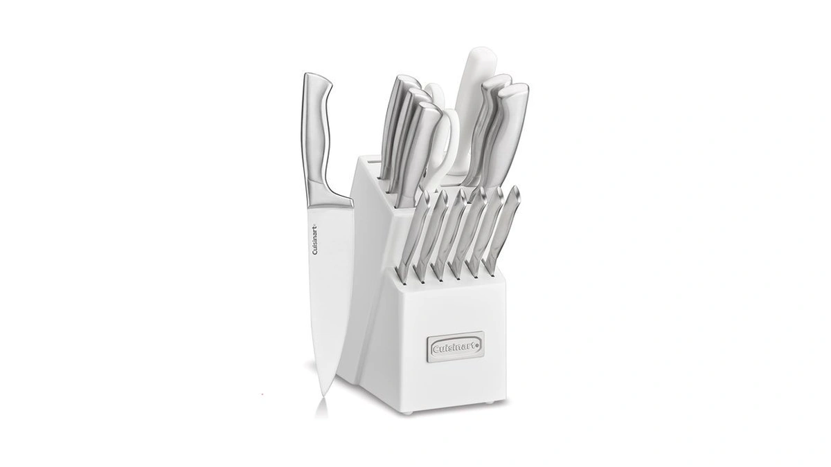 Cuisinart Professional Block Knife Set, 15pc Cutlery Knife Set With