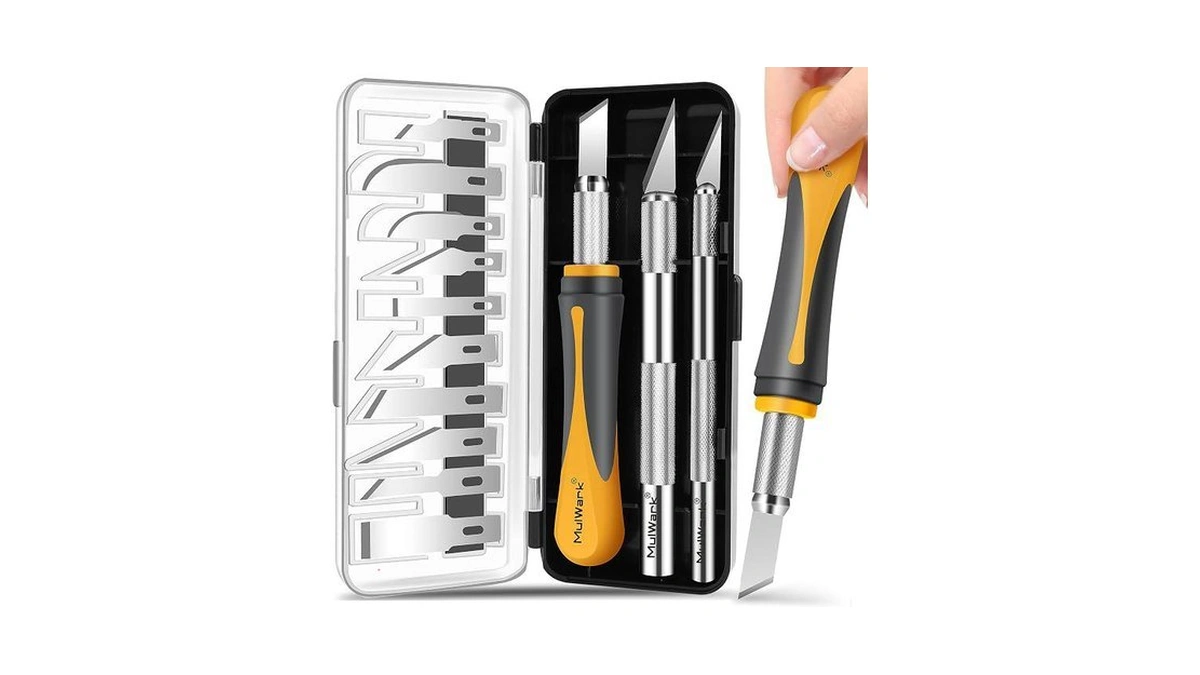 Mulwark Exacto Knife Set | Craft Knife Kit | 16pc