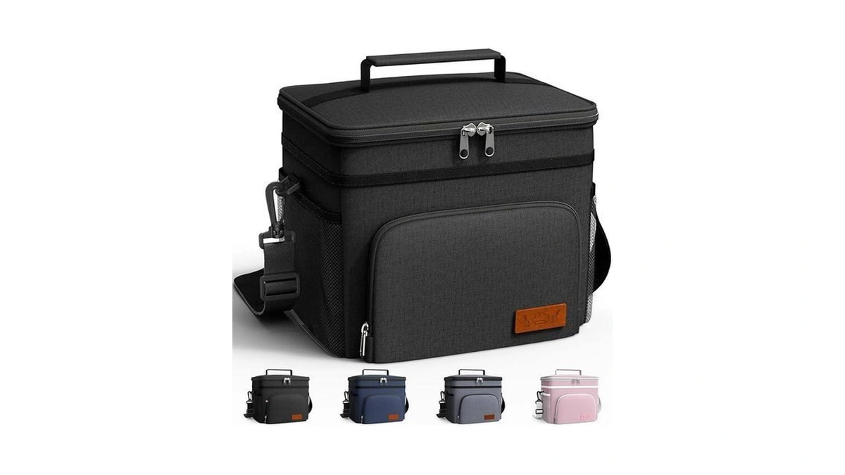 Hotor Insulated Lunch Box Men Women Leak-proof Cooler Lunch Bag