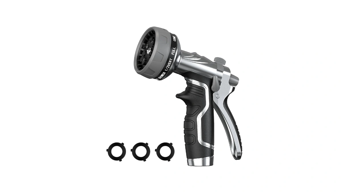 Garden Hose Nozzle, Heavy Duty Metal Water Hose Nozzle With