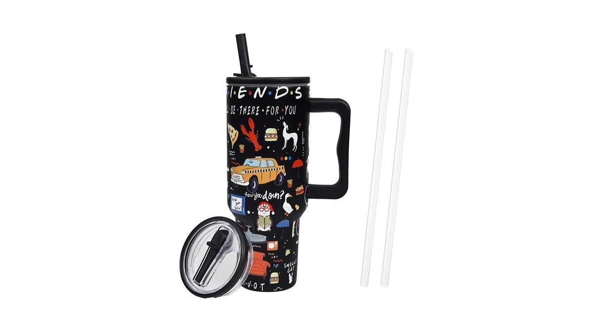 Wonshia 40oz Tv Tumbler With Lid And 2pcs Straw Stainless