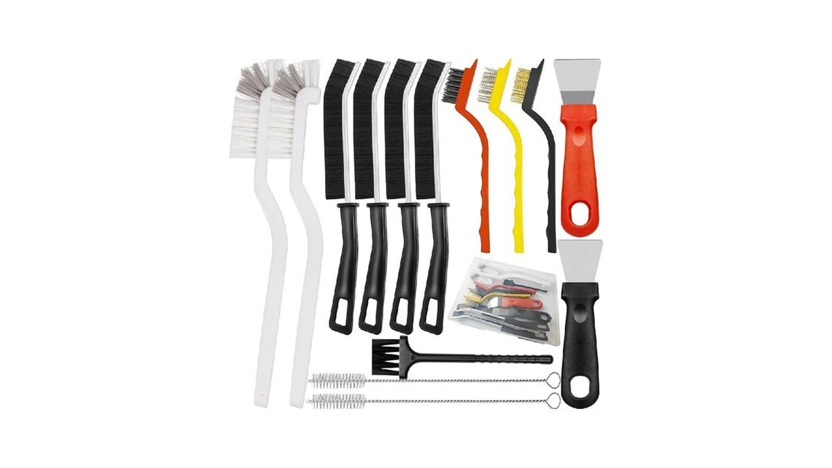 Amazon code: 15pcs Crevice Cleaning Brush Hard Bristl