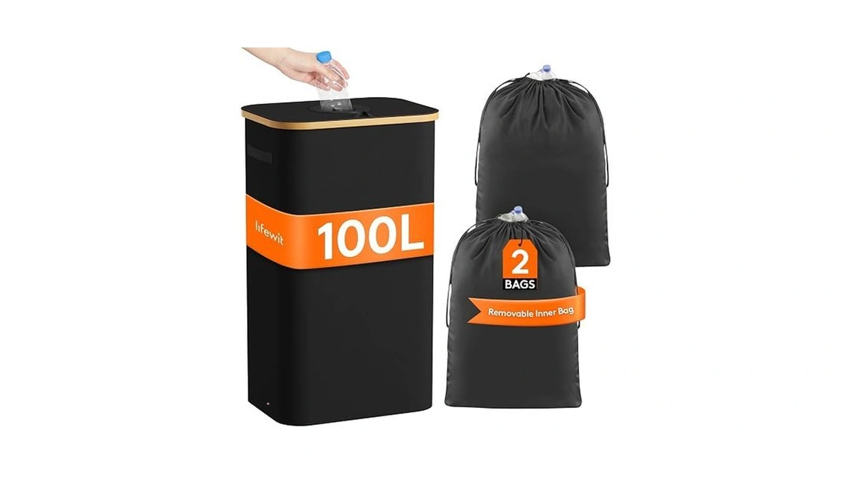 Lifewit 100l Large Recycle Bin For Kitchen, 26 Gallon Recycling