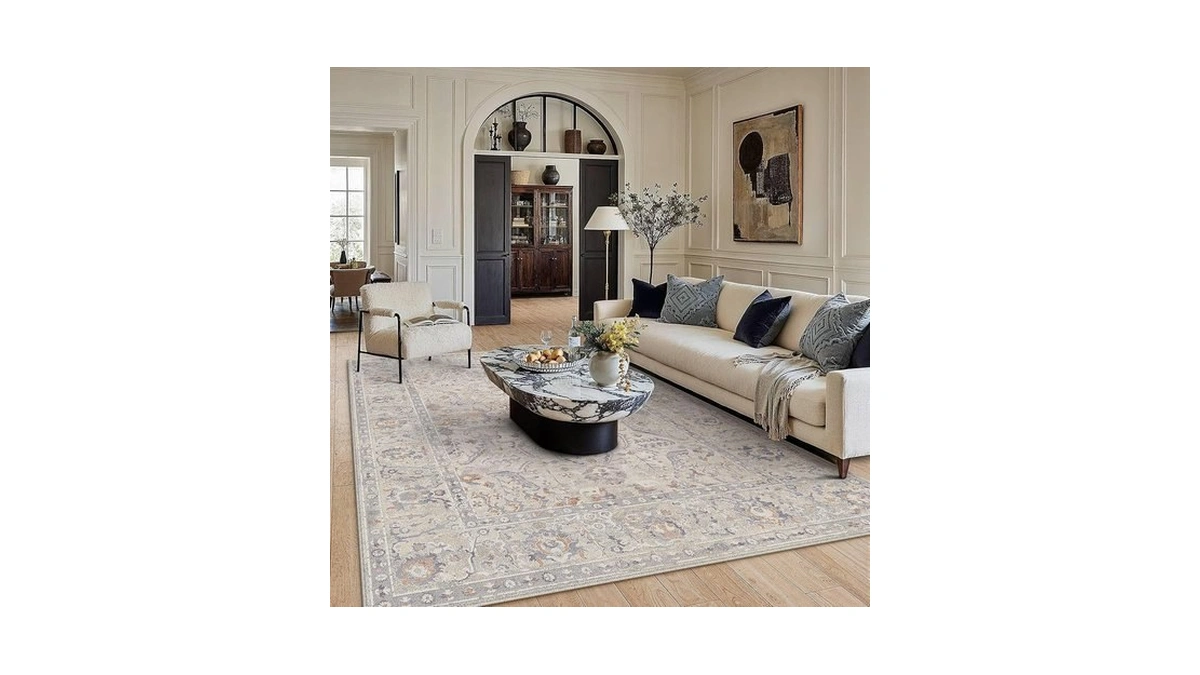 Hugear Area Rugs 8x10 Washable Rugs For Living Room Non-shedding