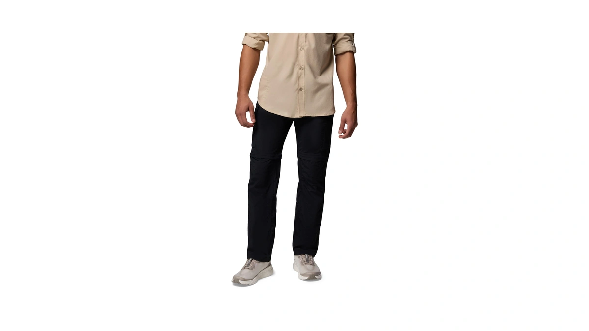 Columbia Mens Silver Ridge Convertible Pant, Black, 30 X 36