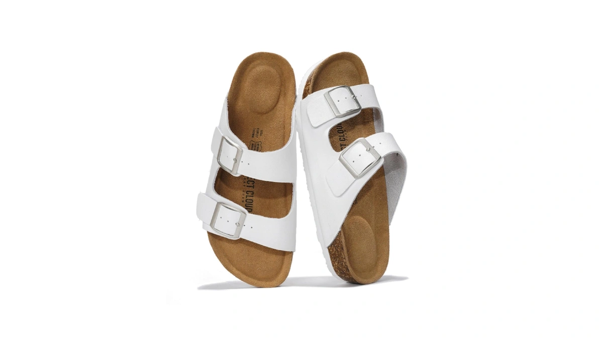 Project Cloud 100% Genuine Leather Womens Sandals Slides For Women