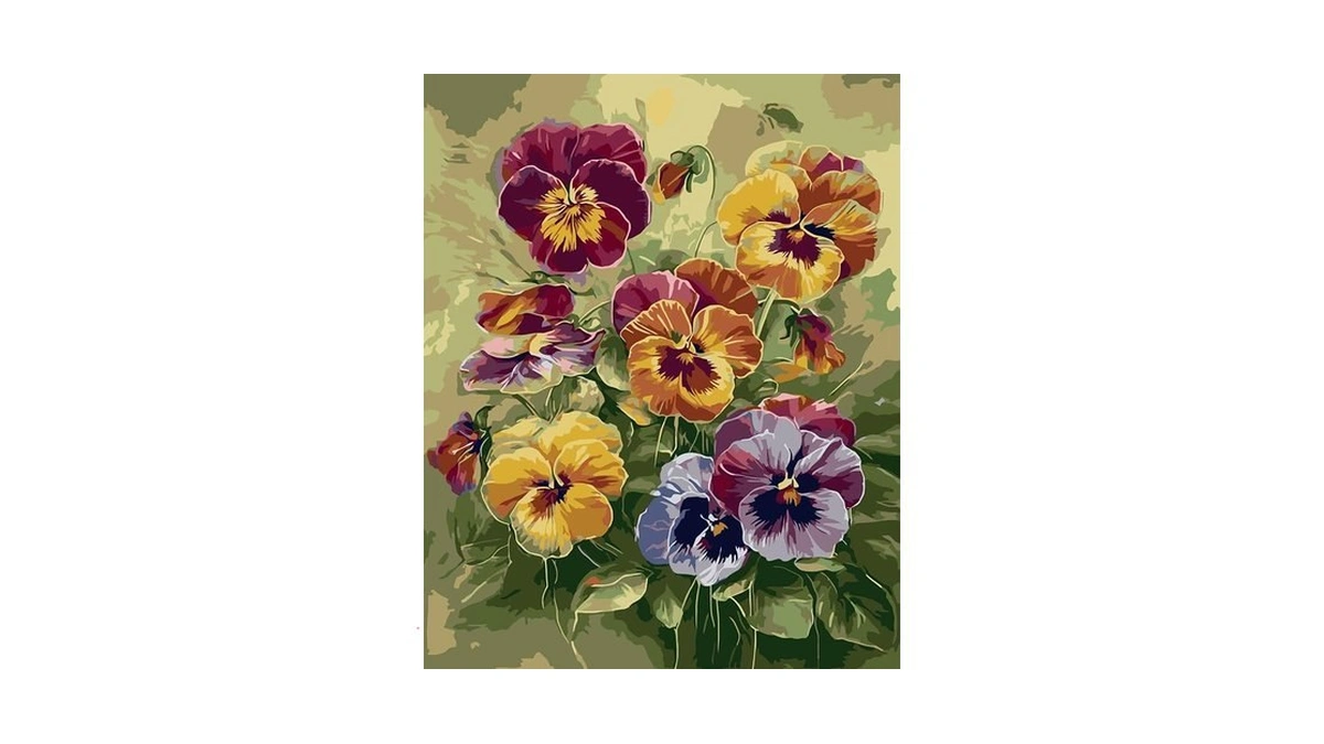Ekuxom Flowers Paint By Numbers Kit For Adults