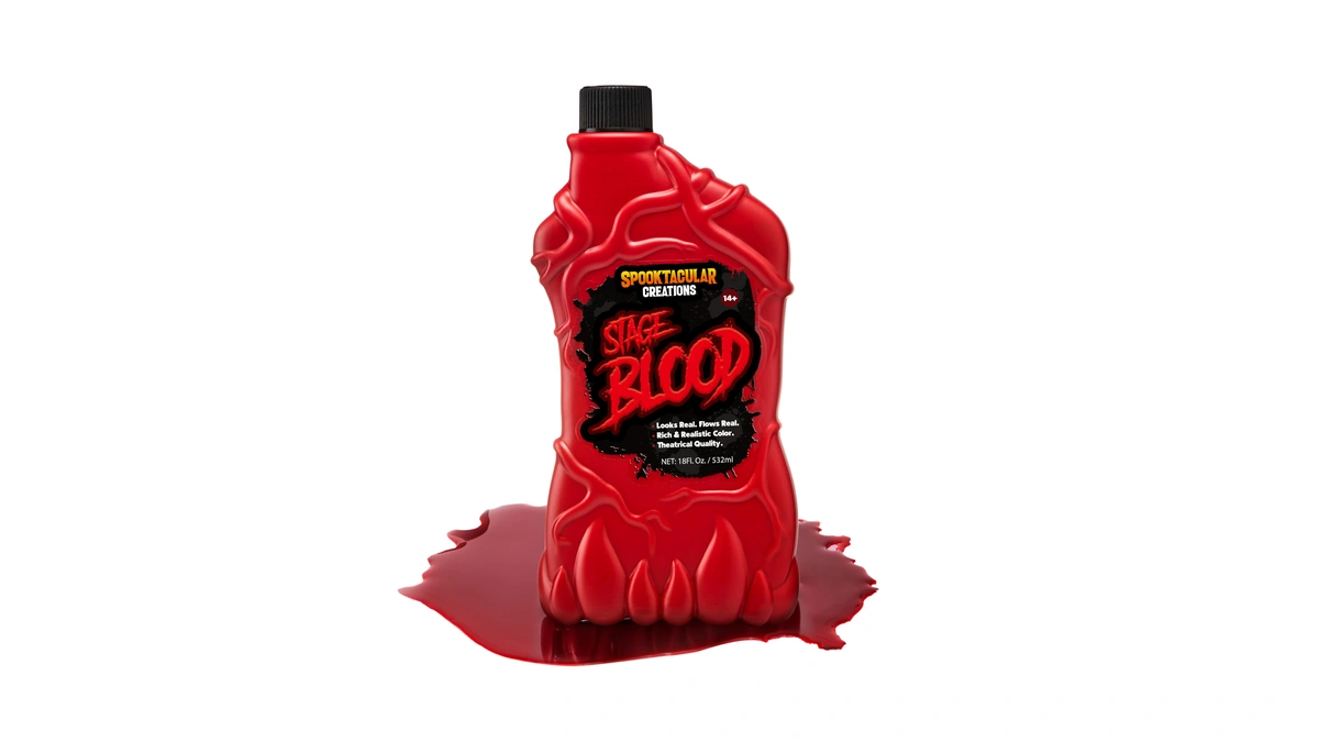 Spooktacular Creations 18 Oz Fake Halloween Bottle Fake Blood Stage