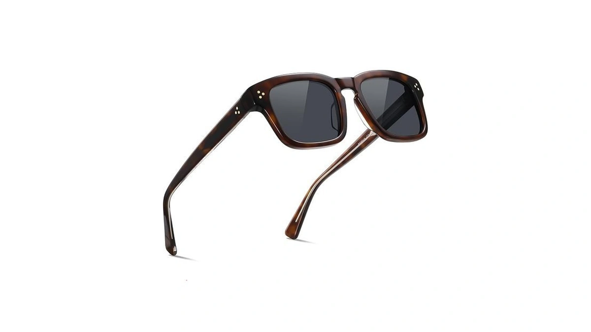 Ricafirla Retro Polarized Sunglasses For Men, Uv400 Protection & Handmade