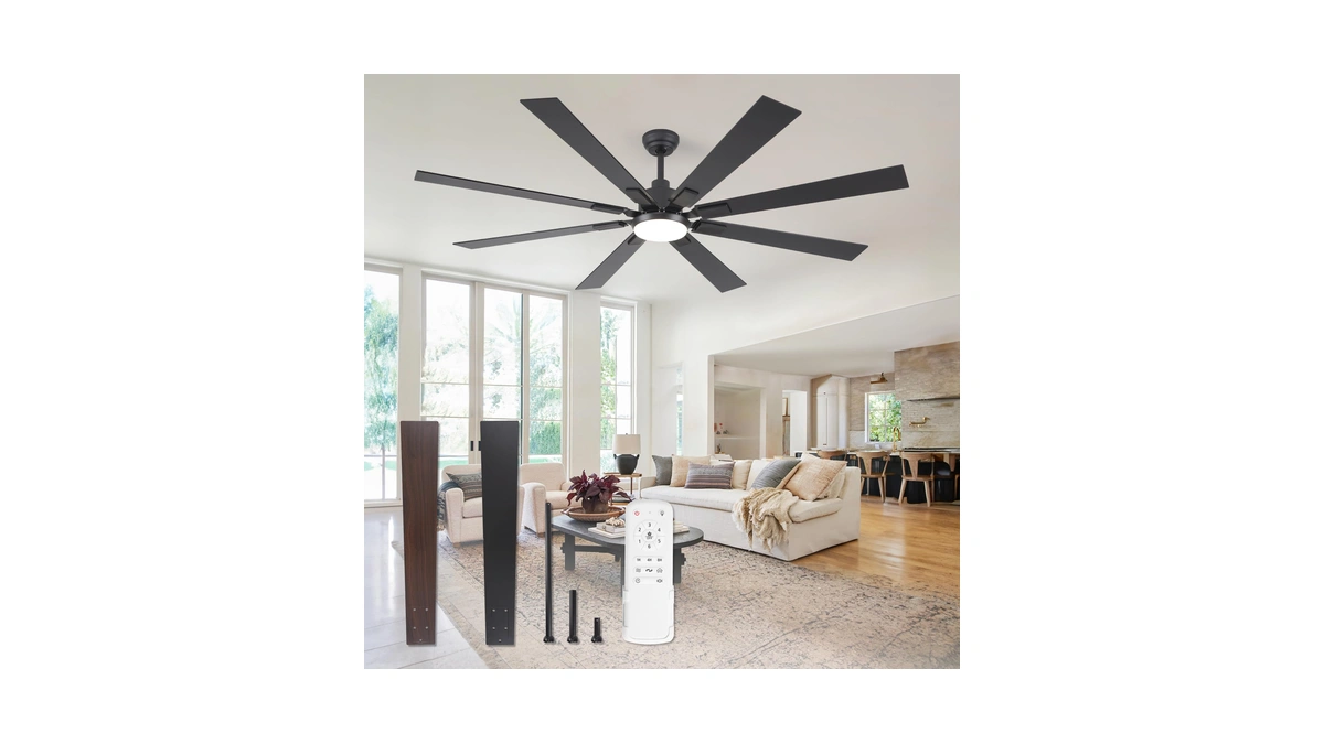 Zmishibo 72" Ceiling Fans With Lights For Patio, Living Room,