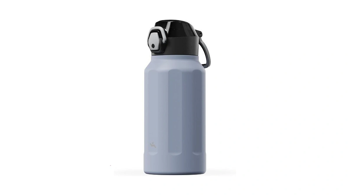 Konokyo Flowplay 26oz Push-button Insulated Water Bottle, Light Purple