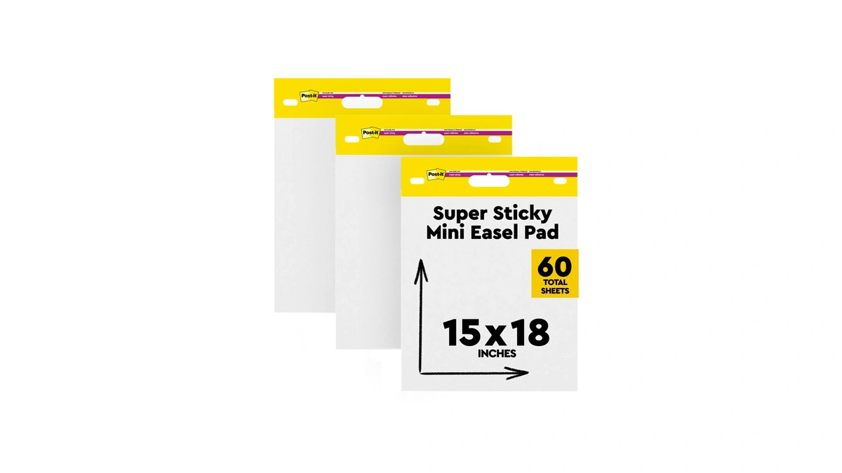 Post-it Self-stick Mini Easel Pad, 15 In X 18 In,