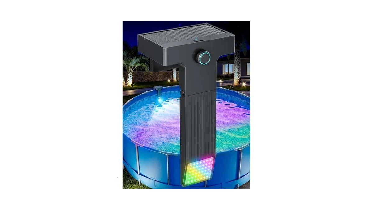 Kompoll Solar Pool Lights Only For Metal Frame Above Ground