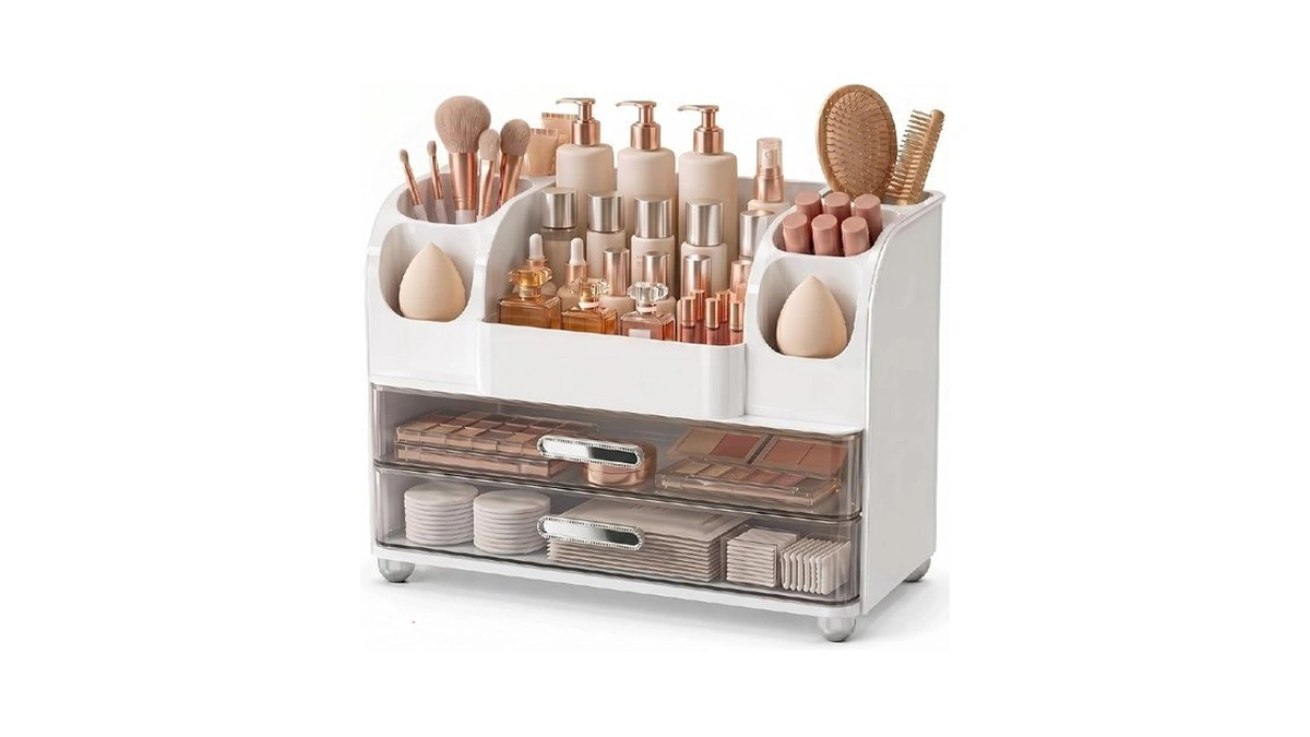 Amazon code: Kqjs Large Makeup Organizer Countertop F