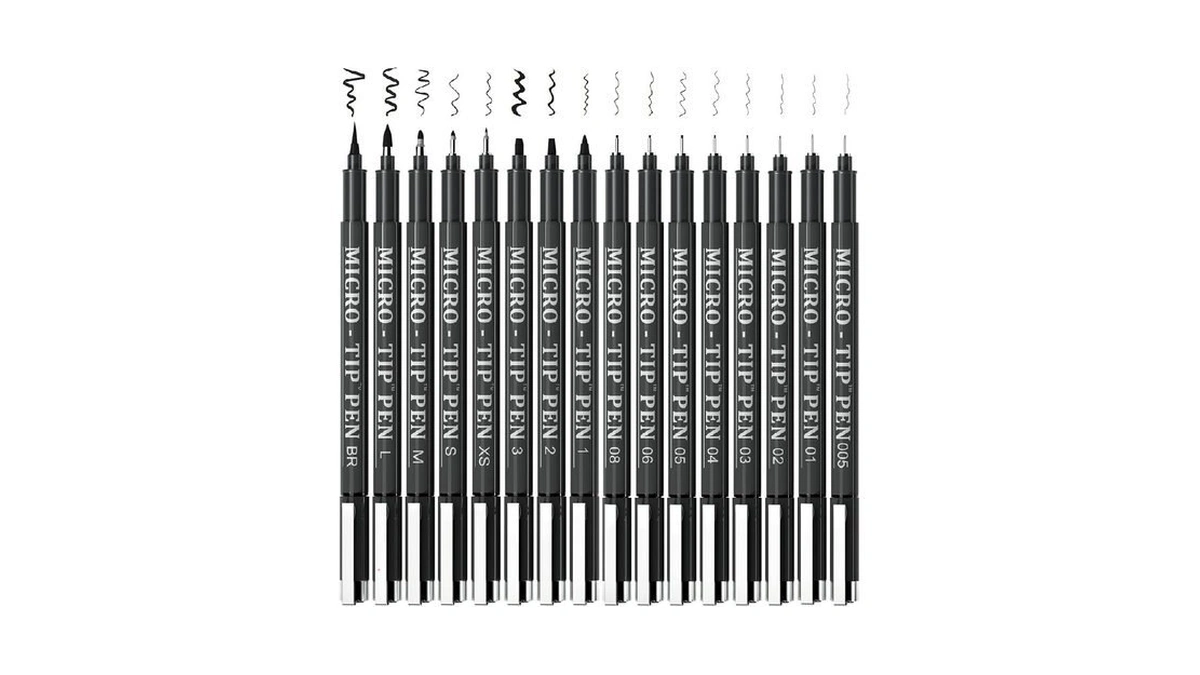 Tebik 16 Pack Calligraphy Pens, Hand Lettering Pens, Brush Markers