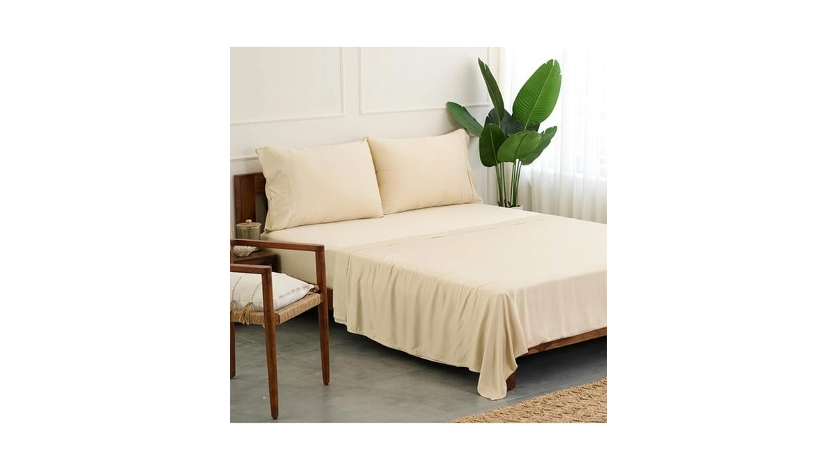 Weddingly 100% Certified Bamboo Queen Sheet Set| Derived From Organic
