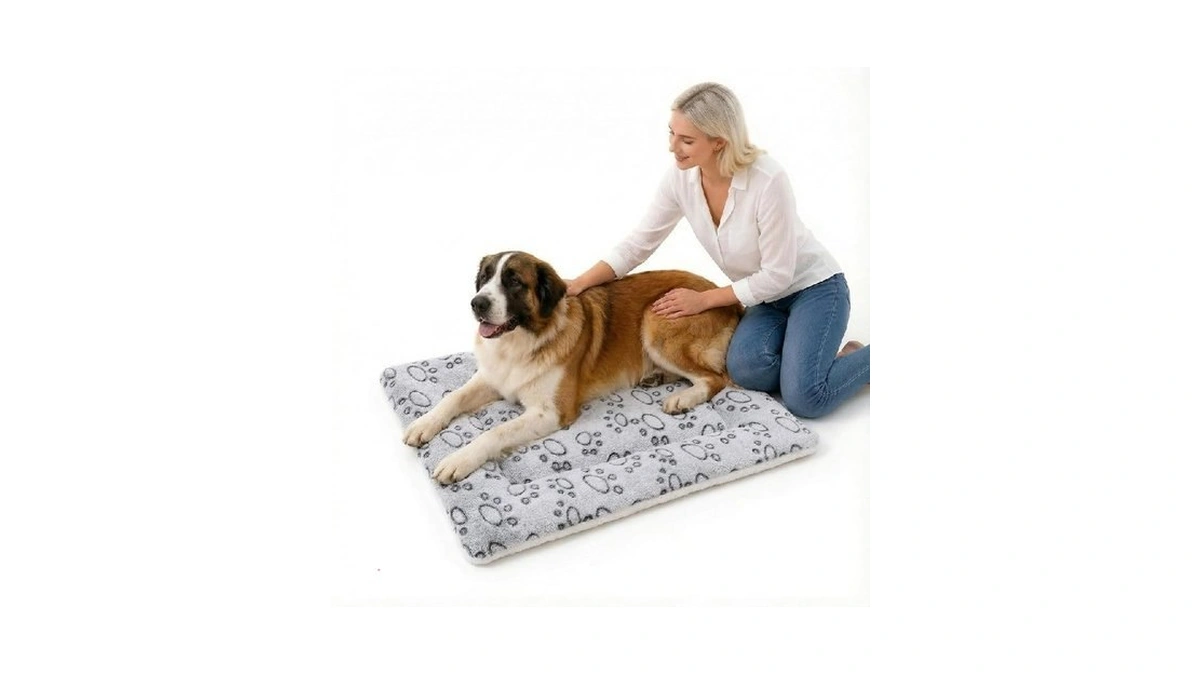 Reversible Dog Bed Mat - 35" X 27"soft Dual-sided Plush