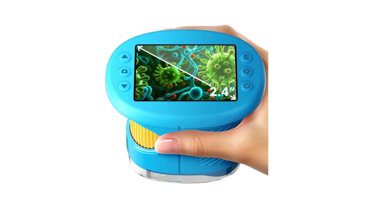 Odatay 4k 1000x Digital Microscope For Kids With 32g Card,