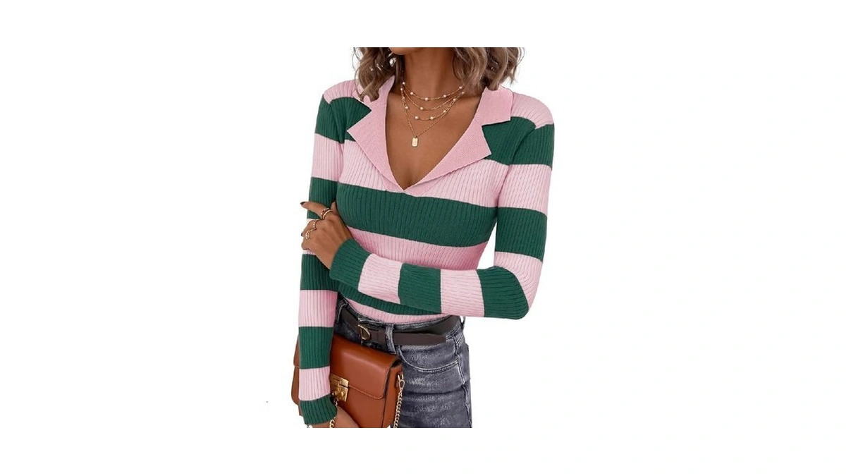 Pink Queen Women Lightweight Sweater Long Sleeve Pullover Size S,
