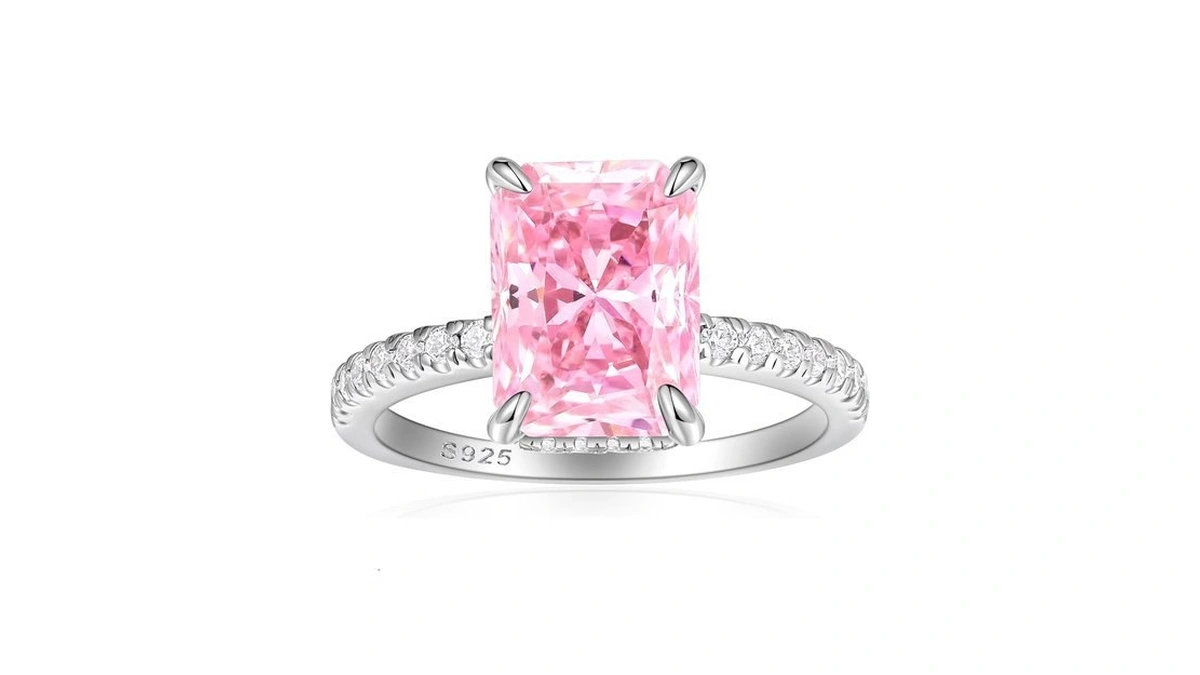 Amazon code: Cijisx 925 Sterling Silver 4ct Radiant C