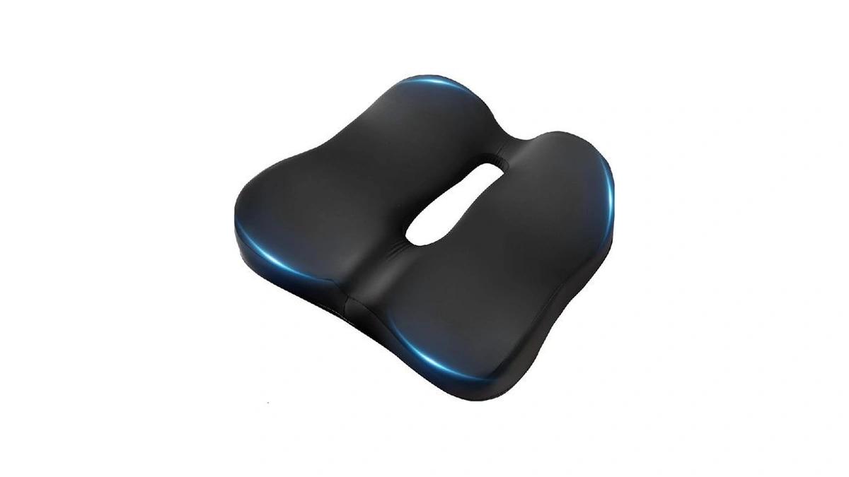 Sherest Seat Cushion, Ergonomic Memory Foam Cooling Cushion, Pressure Relief
