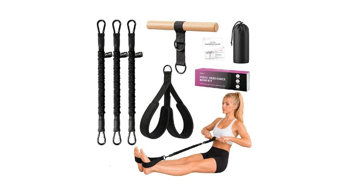 Zitsd Multifunction Resistance Bands With Handles, Upgraded Dual D-ring