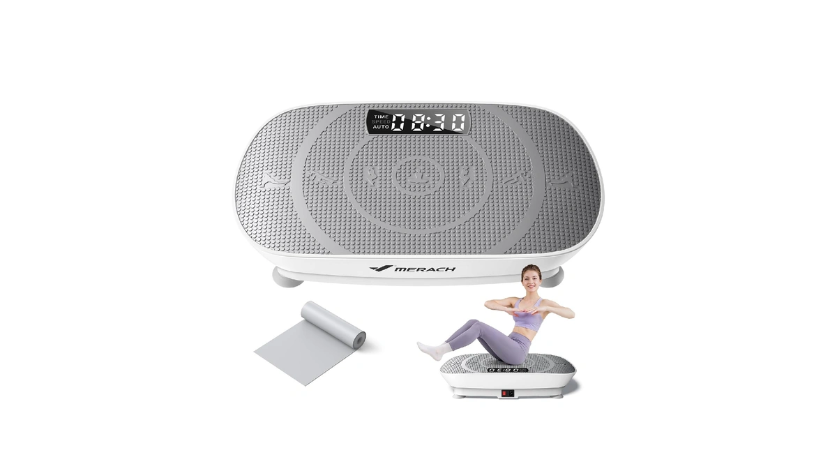 Merach Cv30 Pro Curved Vibration Plate Exercise Machine, Powerful &