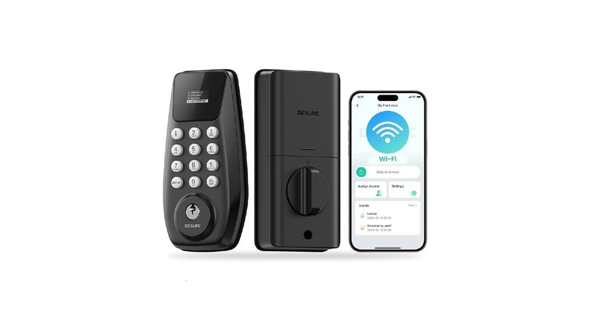 Desloc C100 Plus Smart Lock With Keypad, Built-in Wifi, Visual