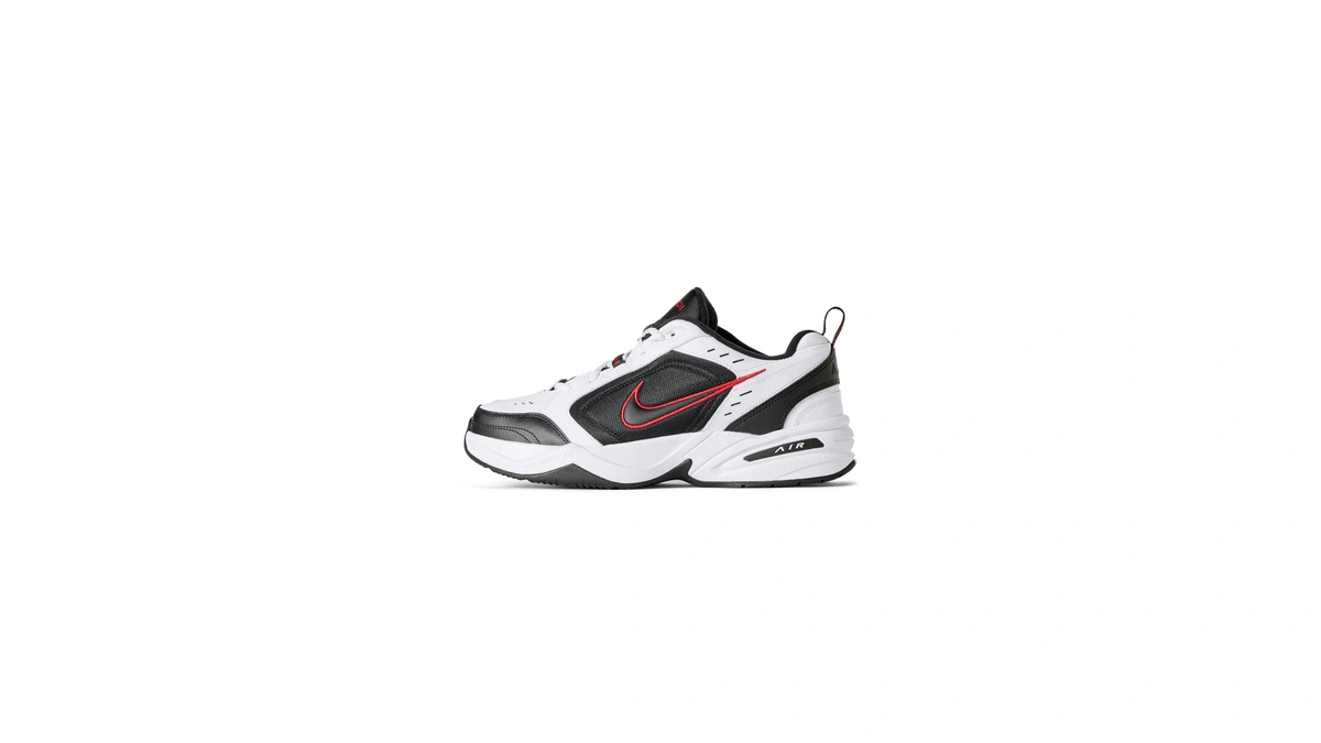 Nike Men's Air Monarch Iv Training/workout Shoes, White/black, 10