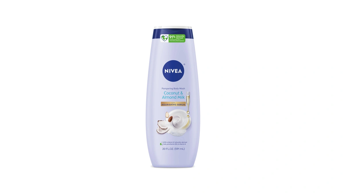 Nivea Pampering Coconut And Almond Milk Body Wash, 20 Fl