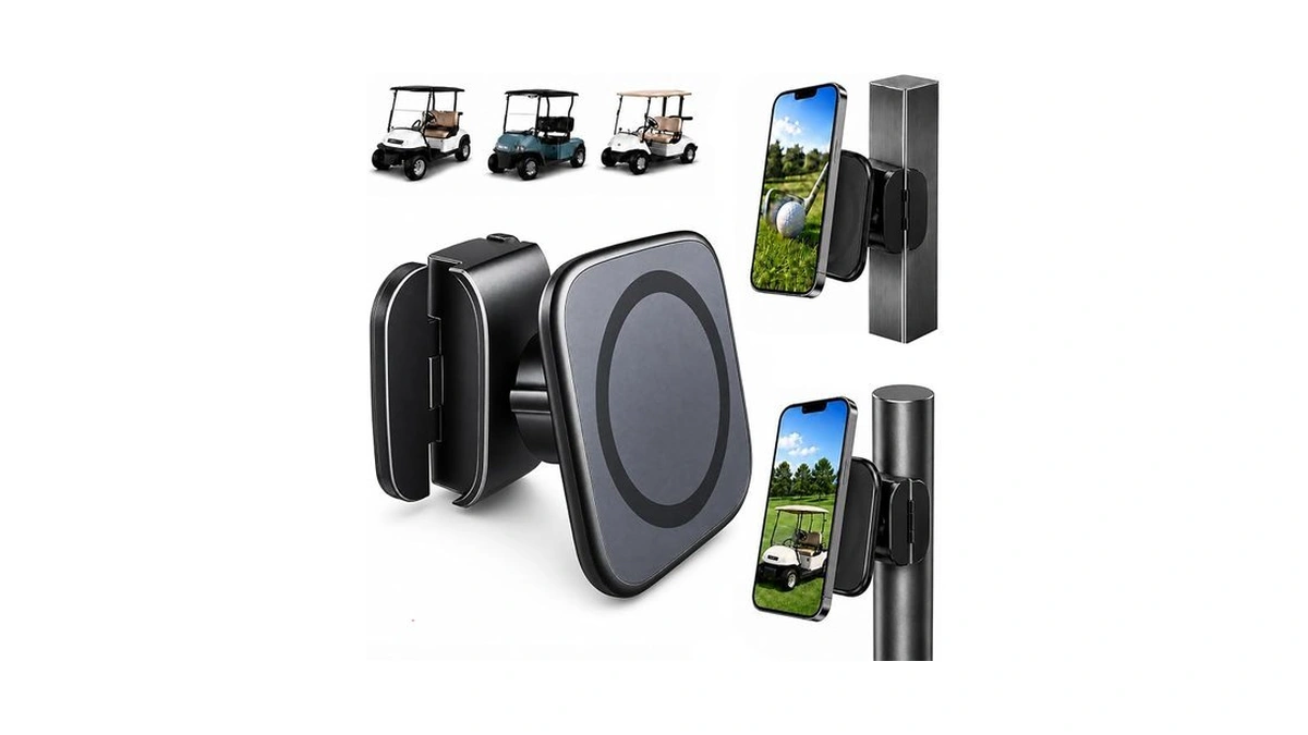 Magnetic Golf Cart Phone Holder, Upgraded Eagle Claw Design For