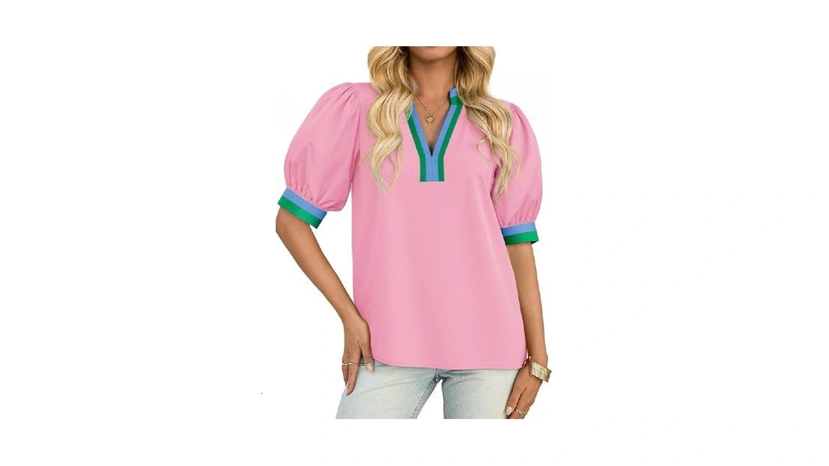 Tankaneo Puff Sleeves Pink