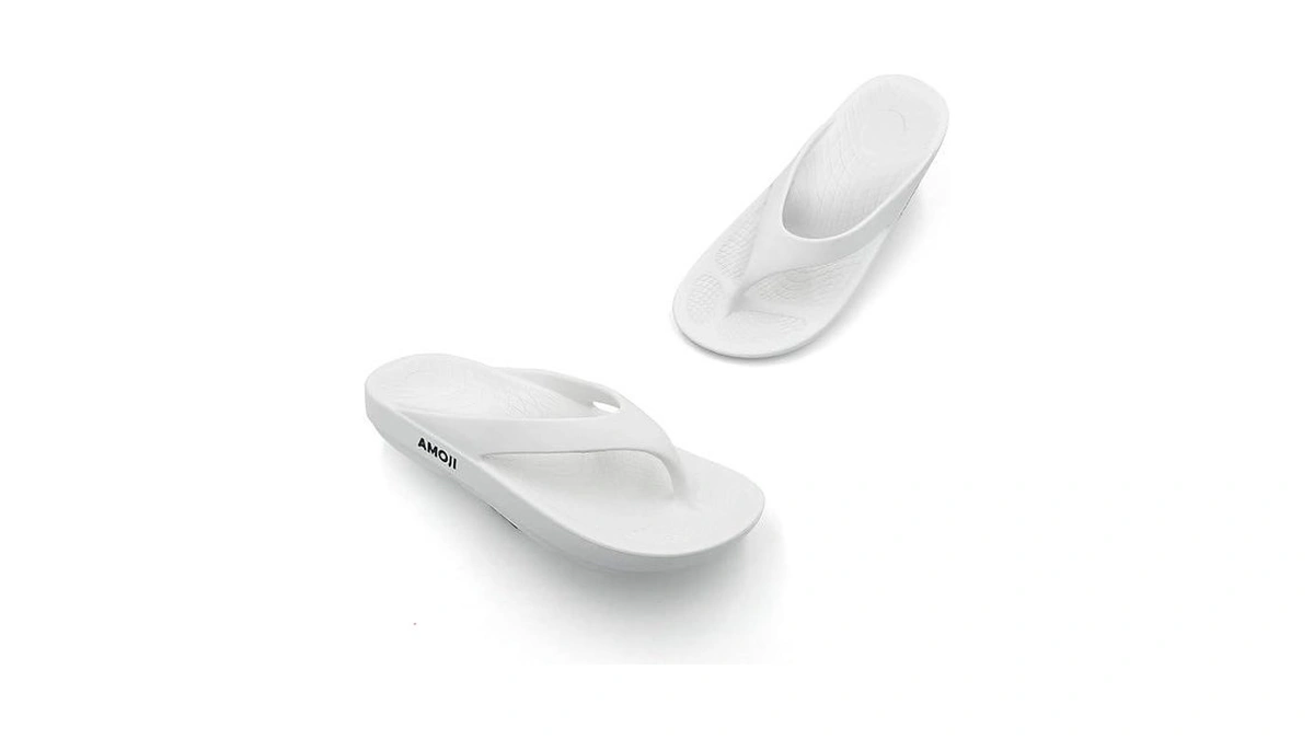 Amoji Women Flip Flops Eva Lightweight Non-slip Men Beach Thong