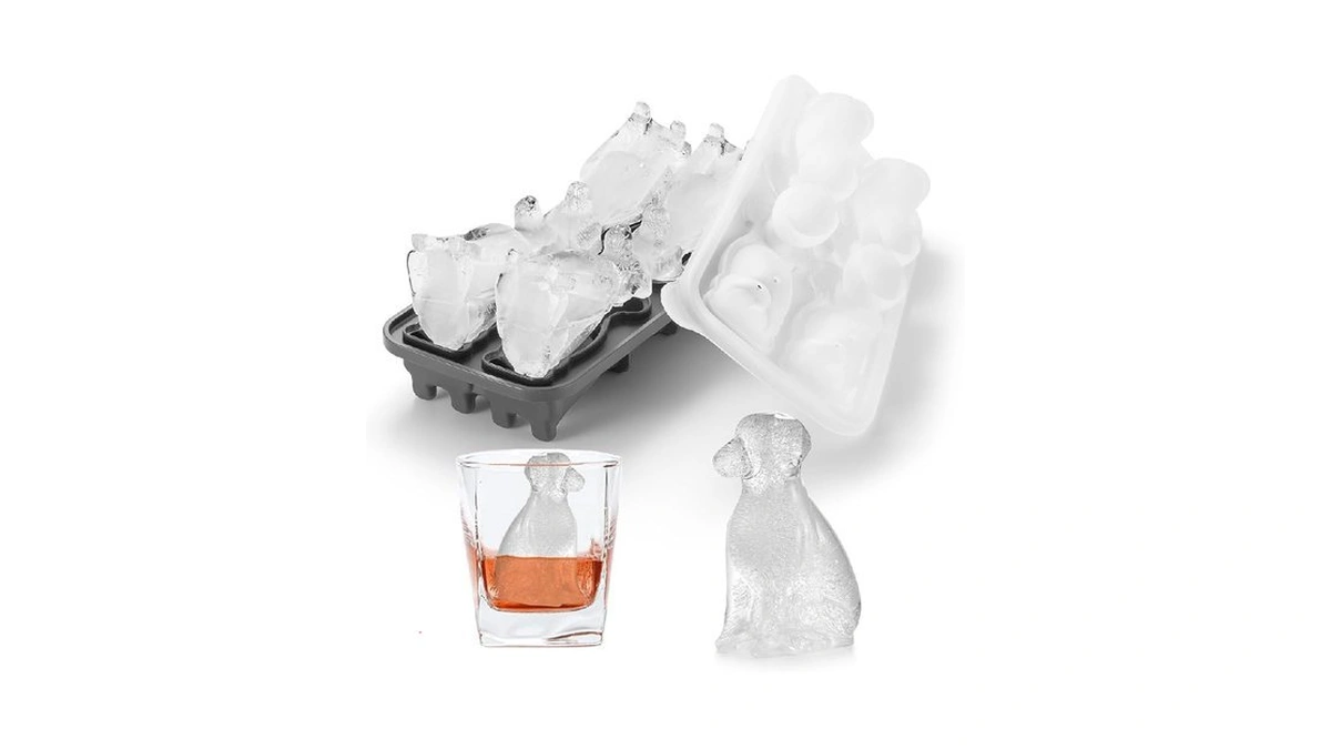 Nax Caki Golden Retriever Dog Ice Cube Mold Fun Shapes,