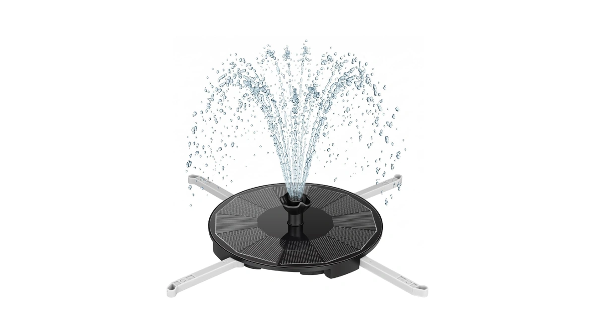 Vorosy Solar Fountain Pump With 3 Spray Height Adjustment, Upgraded
