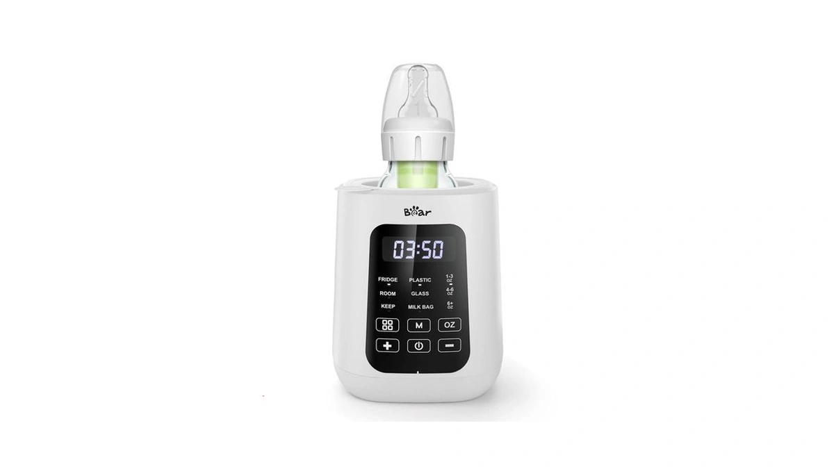 Bear Baby Bottle Warmer, Fast Warming Breast Milk Formula, White