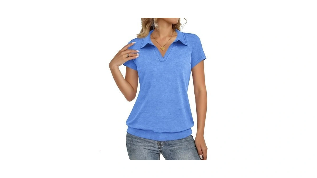 Fisoew Womens Polo Shirts