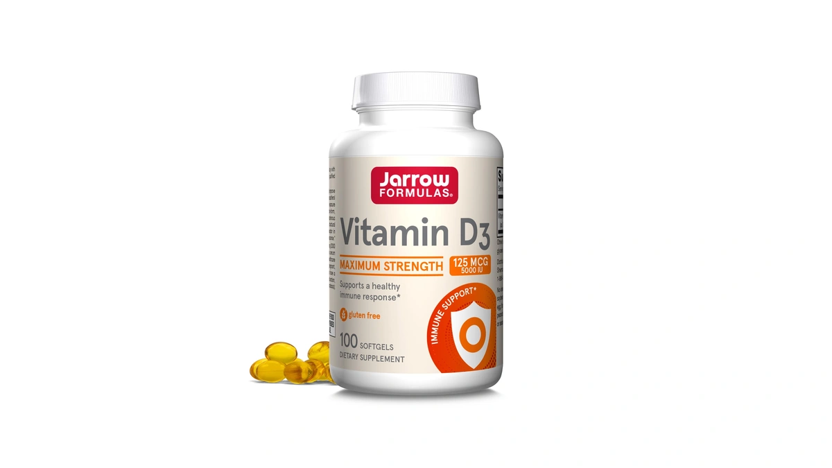 Jarrow Vitamin D3 Supplements 125 Mcg (5,000 Iu), 100 Softgels
