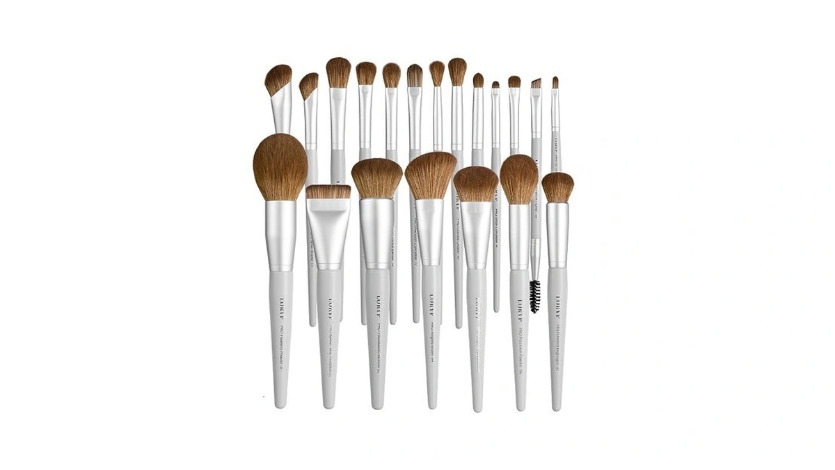 Loryp Makeup Brush Set Professional Synthetic Vegan For Beginners Gift