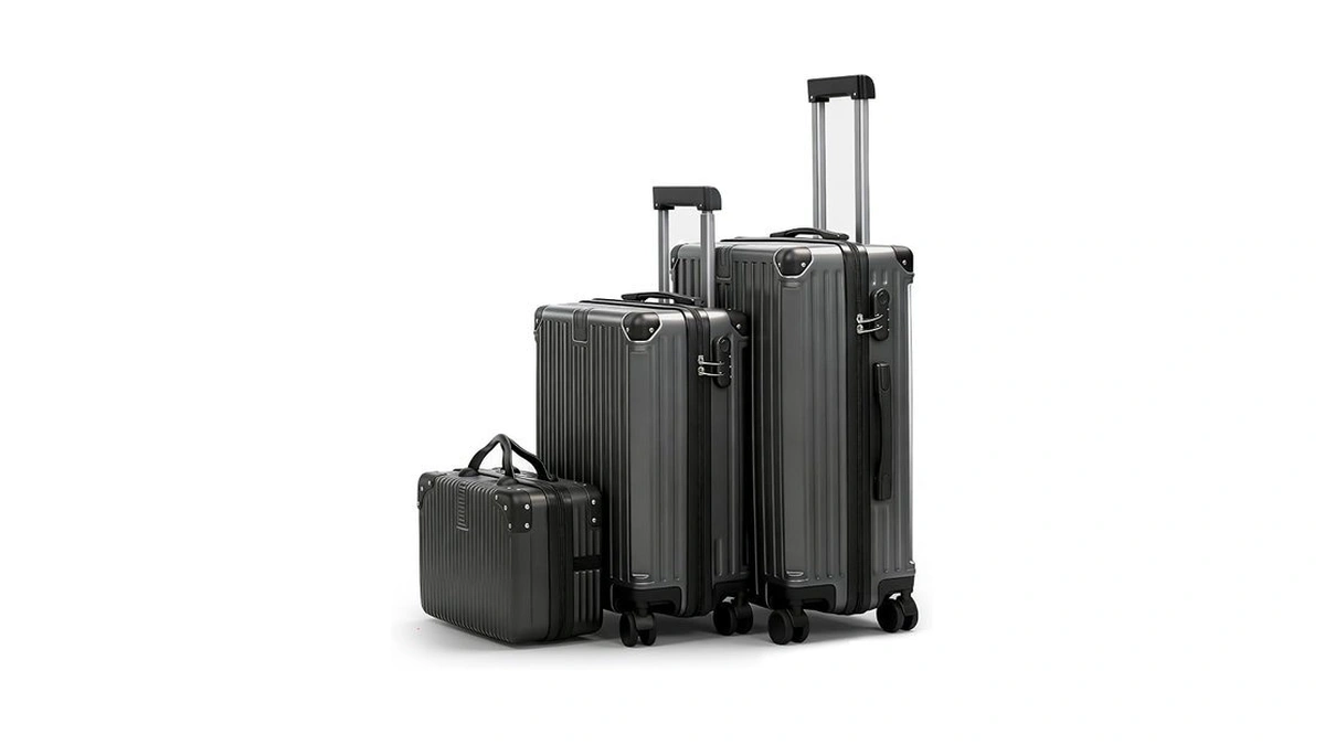 Hejihui Carry On Luggage With Spinner Wheels,pc Hard Shell Suitcase