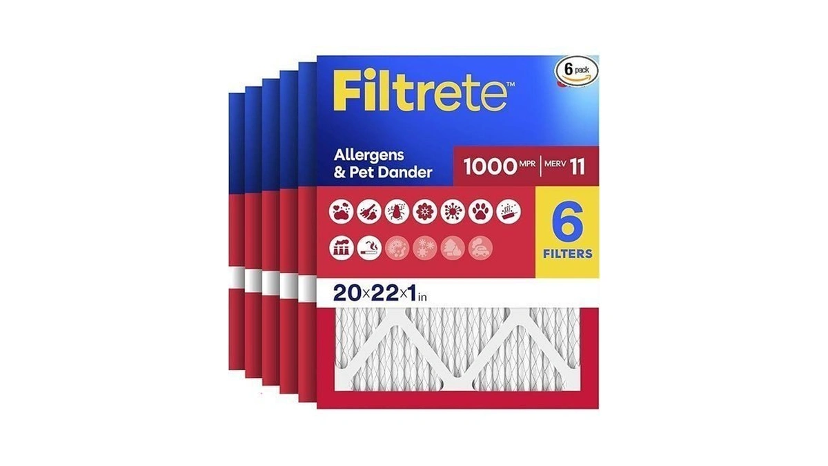 Filtrete 20x22x1 Air Filter, Merv 11, Mpr 1000, Allergens &