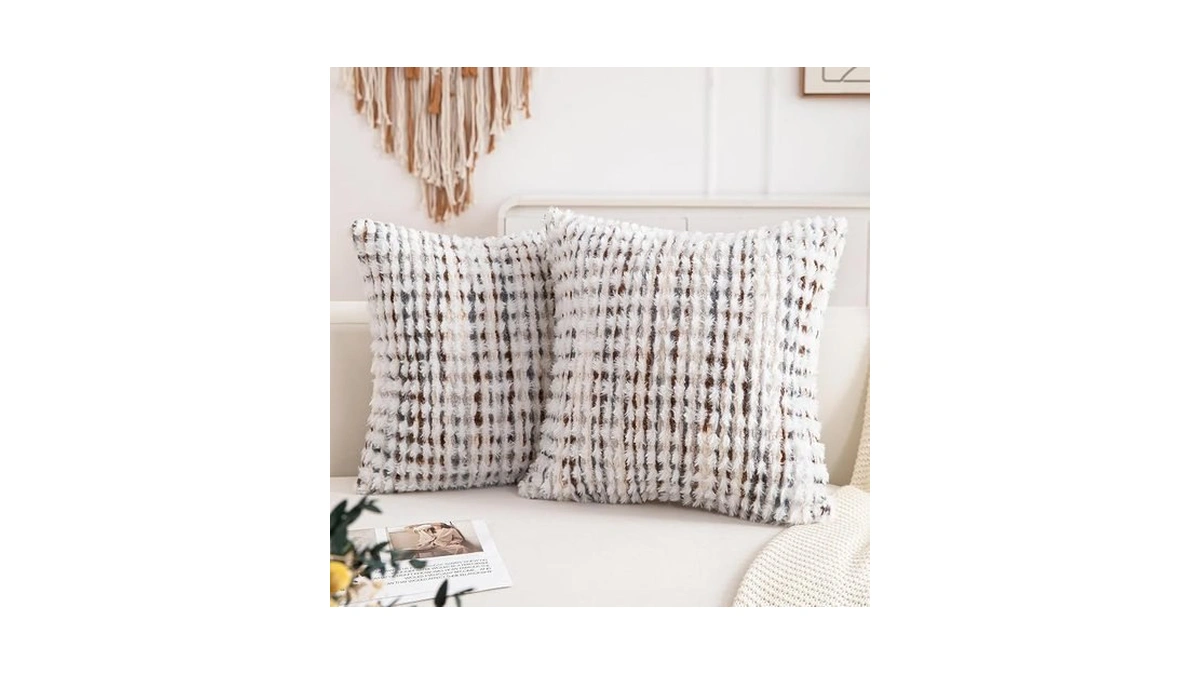 Catolat Decorative Boho Pillow Covers Set Of 2-18x18 Inch Tufted