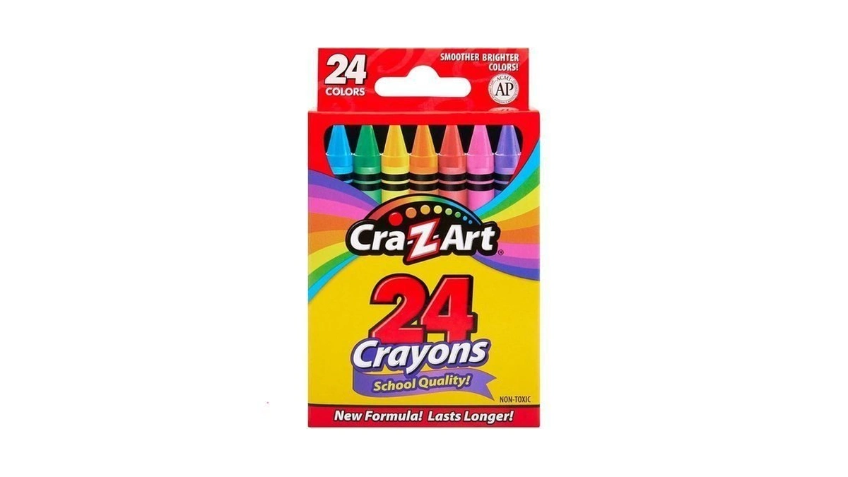 Cra-z-art 24ct Crayons Pack, Perfect Back To School Essential, Art